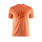 Pánské triko Craft Melange Graphic oranžová melír